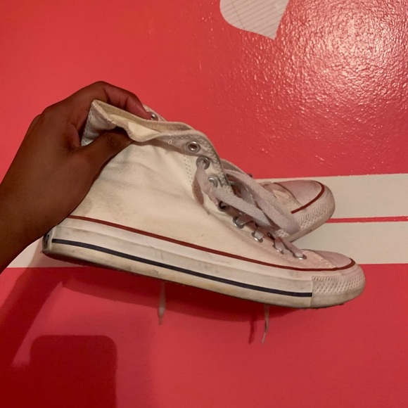 White High Top Converse - Picture 1 of 3